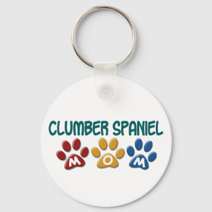 CLUMBER SPANIEL Mama-Tatzen-Druck 1 Schlüsselanhänger