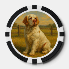 Clumber Spaniel Pokerchips