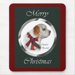 Clumber Spaniel Weihnachtsgeschenke Mousepad