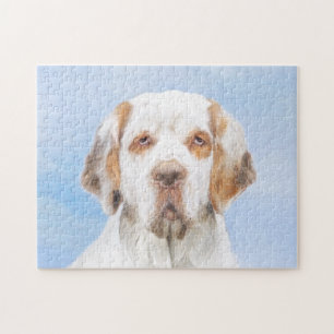 Clumber Spanischmalerei - Niedliche Original Dog A