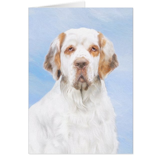 Clumber Spanischmalerei - Niedliche Original Dog A (Vorne)