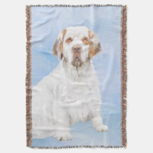 Clumber Spanischmalerei - Niedliche Original Dog A Decke