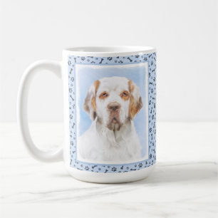 Clumber Spanischmalerei - Niedliche Original Dog A Kaffeetasse