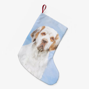 Clumber Spanischmalerei - Niedliche Original Dog A Kleiner Weihnachtsstrumpf