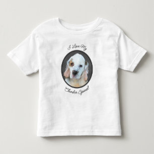 Clumber Spanischmalerei - Niedliche Original Dog A Kleinkind T-shirt