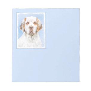 Clumber Spanischmalerei - Niedliche Original Dog A Notizblock