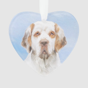 Clumber Spanischmalerei - Niedliche Original Dog A Ornament