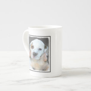 Clumber Spanischmalerei - Niedliche Original Dog A Prozellantasse