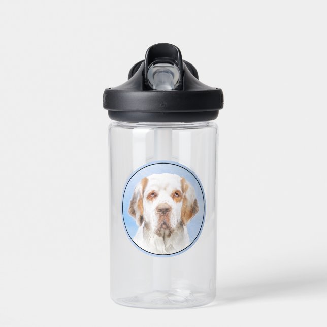 Clumber Spanischmalerei - Niedliche Original Dog A Trinkflasche (Vorne)