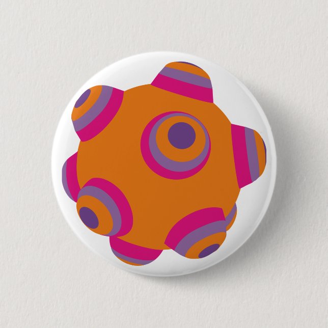 ClumpBubble - Orange Button (Vorderseite)