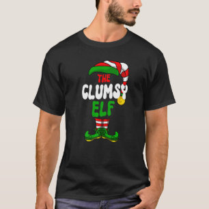 Clumsy Elf Pajama Matching Group Weihnachtsfeierta T-Shirt