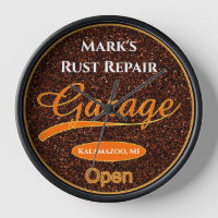 Clunkers Classic Rebel Rusty Garage Horloge murale