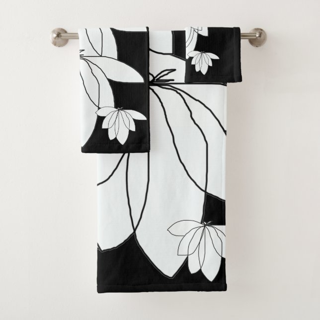 Cluster-Black-Geschenk Badhandtuch Set (Insitu)