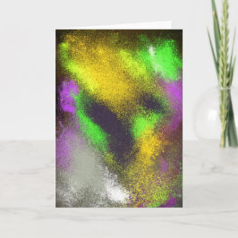 Cluster Gelbe Grußkarte Karte