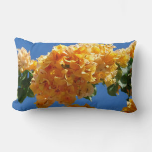 Cluster Golden Bougainvillea Floral Lendenkissen