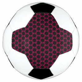 Cluster zur rosa und schwarzen Blume Fußball