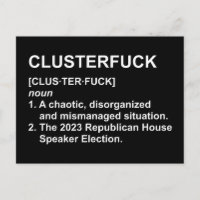 Clusterf*ck 2023 Lautsprecher-Wahl des Republikani