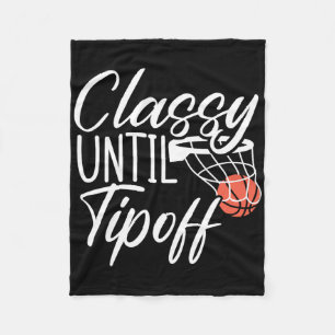 Cly bis Tipp Off Bysketbyll Player Hoop Junkie Fleecedecke