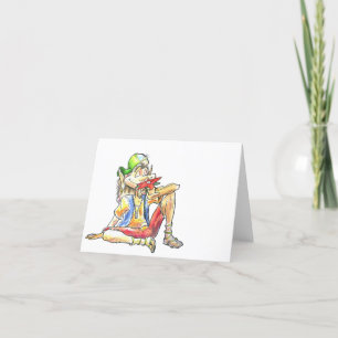 Clyde, der Hippie Elf Dankeskarte