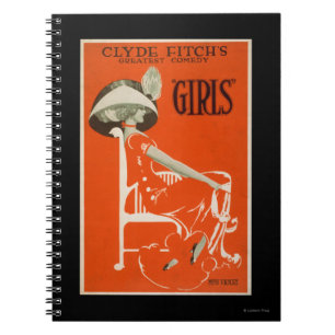 Clyde Fitchs größte Komödie, "Girls" Theater 2 Notizblock