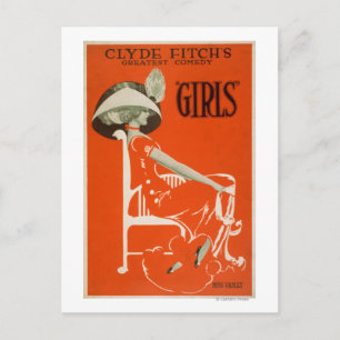 Clyde Fitchs größte Komödie, "Girls" Theater 2 Postkarte