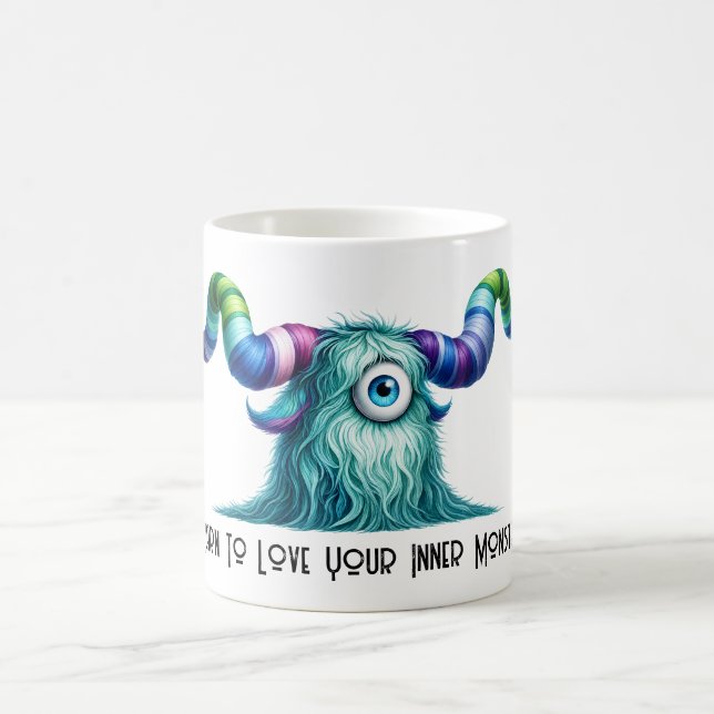 Clyde - neugieriges einäugiges Monster Kaffeetasse (Mittel)