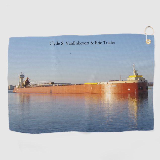Clyde S. VanEnkevort & Erie Trader Golf Handtuch (Horizontal)