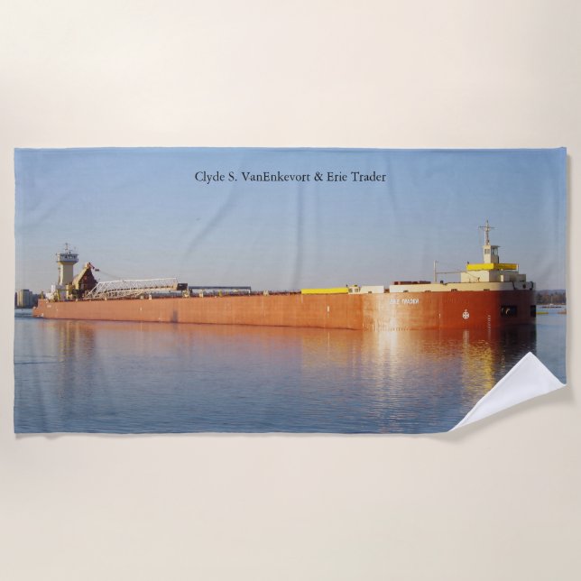 Clyde S. VanEnkevort & Erie Trader Handtuch (Vorderseite)