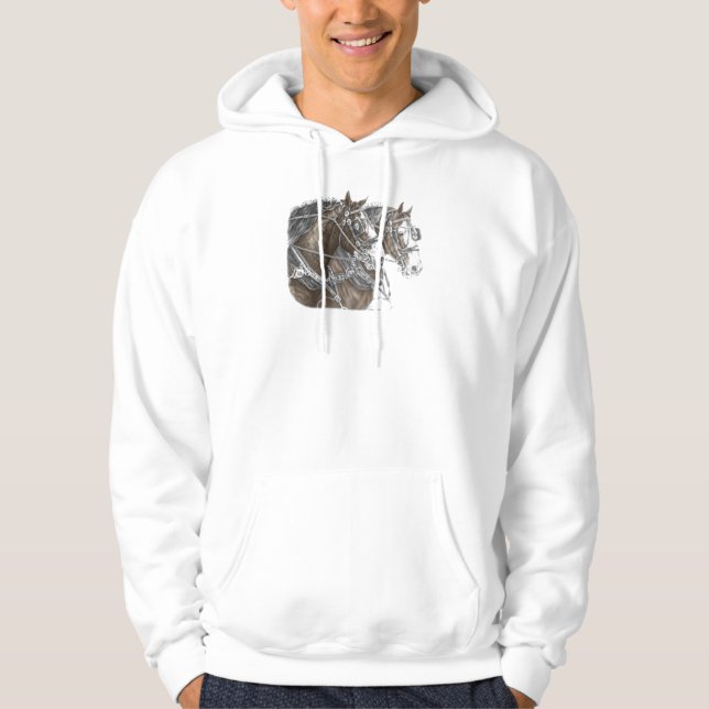 Clydesdale Draft Horse Team Hoodie (Vorderseite)