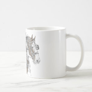 Clydesdale Draft Horse Team Kaffeetasse