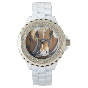 Clydesdale Entwurfs-Pferde Armbanduhr