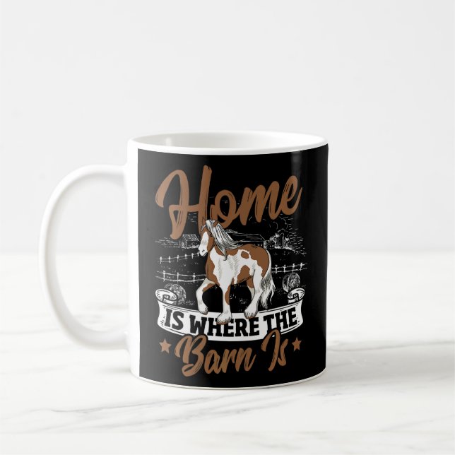 Clydesdale für Fans von Riesenfüßpferden Kaffeetasse (Links)