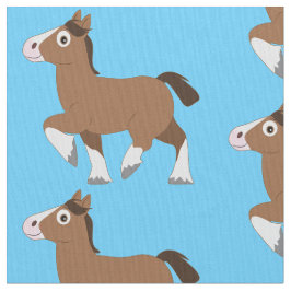 Clydesdale im Cartoon Stoff