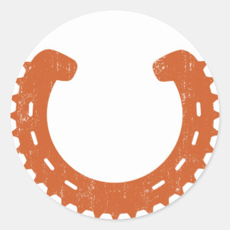 Clydesdale MTB Logo-Aufkleber Runder Aufkleber