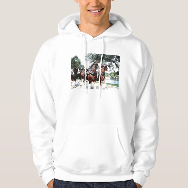 Clydesdale Pferde Hoodie (Vorderseite)