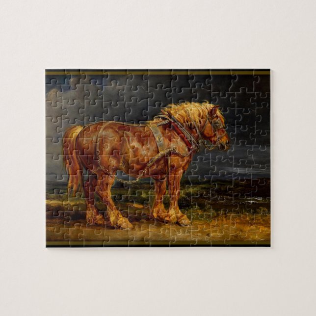 Clydesdale Pferdepuzzle (Horizontal)