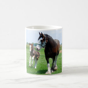 Clydesdale und Filly-Tasse Kaffeetasse