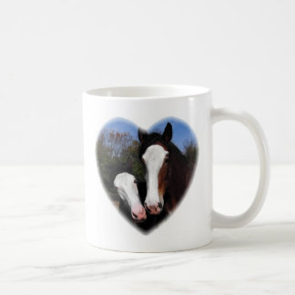 Clydesdales im Herzen Kaffeetasse