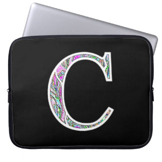 Cm belichtetes Monogramm Laptopschutzhülle