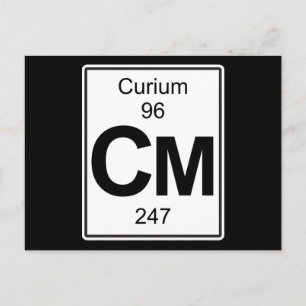Cm - Curium Postkarte