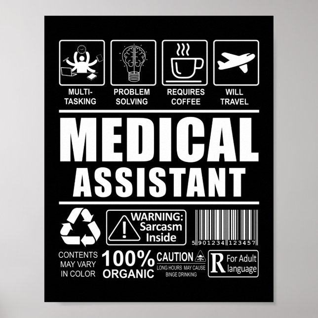 CMA-Assistentin - Geschenkidee Poster (Vorne)