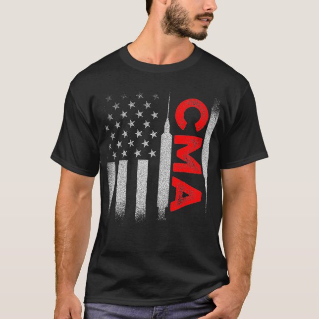 CMA Certified Medical Assistant Assisting _46 T-Shirt (Vorderseite)