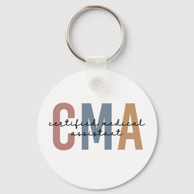 CMA Certified Medical Assistant Schlüsselanhänger (Vorderseite)