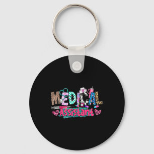 Cma Medical Istant Nurse Leopard Stethoscope Fraue Schlüsselanhänger