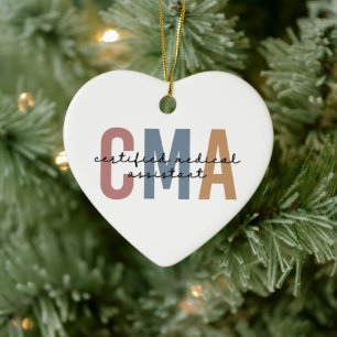 CMA zertifizierter medizinischer Assistent Keramik Ornament