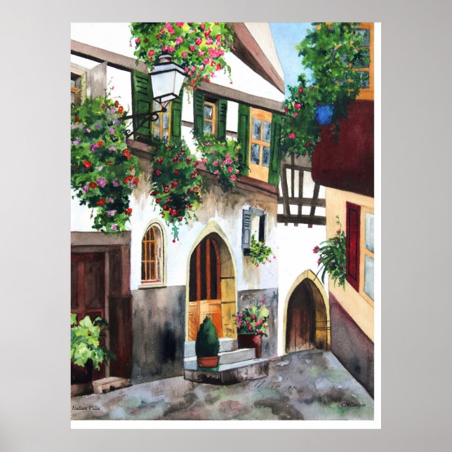 CMCarlson Italian Villa Poster (Vorne)