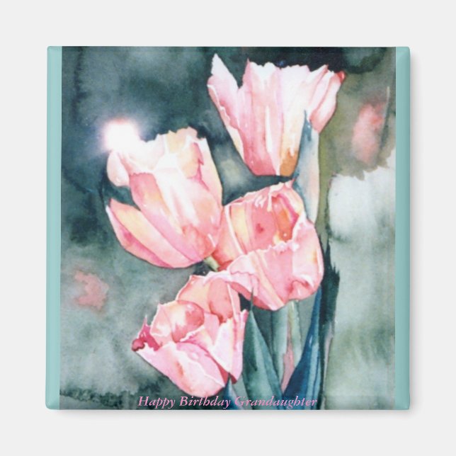 CMCarlsonPink Tulips Magnet (Vorne)