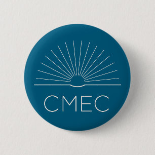 CMEC Button - Türkis mit weißem Logo