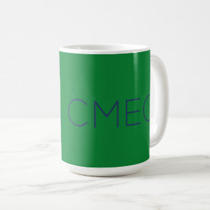 CMEC Kaffee Tasse - 15-oz, grün mit Marine