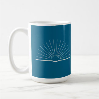 CMEC Kaffeemaschine - 15-oz, türkis mit Weiß Kaffeetasse